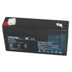  AKUMULATOR ŻELOWY 6V 1,3Ah VIPOW