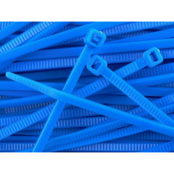 OPASKA KABLOWA ZACISKANA 2,5x100mm NIEBIESKA - 100szt