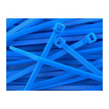 OPASKA KABLOWA ZACISKANA 2,5x100mm NIEBIESKA - 100szt