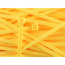 OPASKA KABLOWA ZACISKANA 2,5x100mm ŻÓŁTA - 100szt