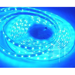 SZNUR TAŚMA DIODOWA ELASTYCZNA / GIĘTKA LED NIEBIESKA 12V - 300 LED 5m - w osłonie