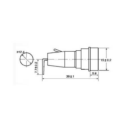  GNIAZDO BEZPIECZNIKA GBA-Z PTF-35 6,3A 250V STELVIO