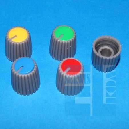 GAŁKA ŚRED. GS15 ZIELONY DEKIEL SZARA 15mm