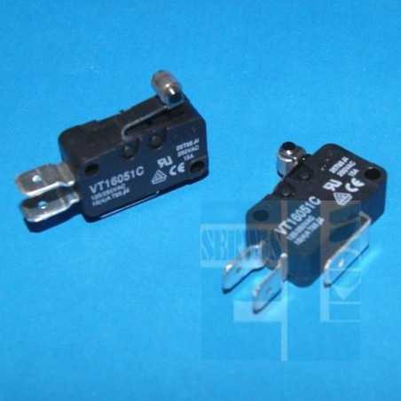 MIKROPRZEŁĄCZNIK VT1605-1C 16A 250VAC NO+NC L-12mm KÓŁKO