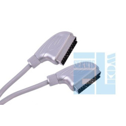KABEL EURO-EURO SCART 21-PIN 3m SILVER