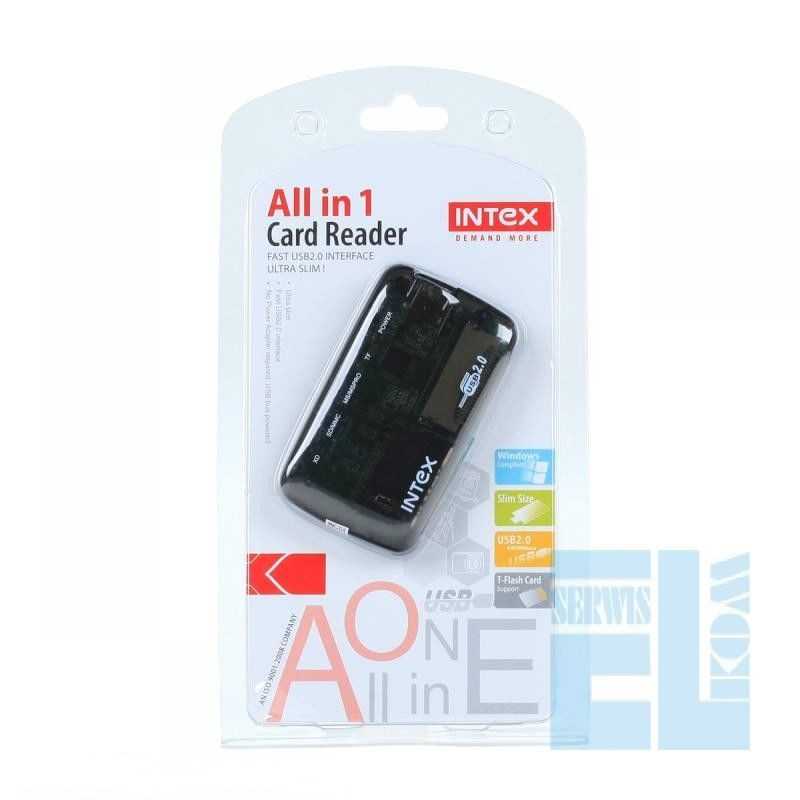  CZYTNIK KART PAMIĘCI ALL IN ONE HQ INTEX USB 2.0 IT-CR011S