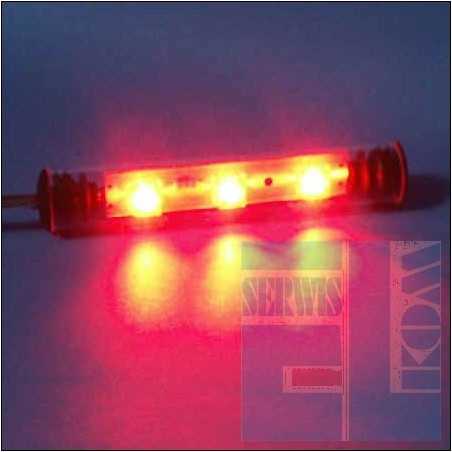 TUBA NEON LED FLUX 9cm CZERWONY 12V
