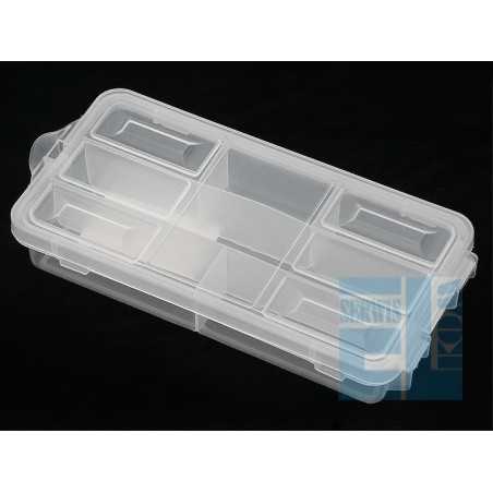 POJEMNIK - ORGANIZER PRZEZROCZYSTY 180x90x35mm N035