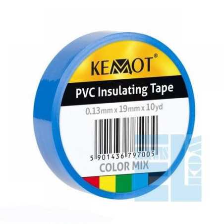  TAŚMA IZOLACYJNA NIEBIESKA PVC KEMOT 0,13x19mm 10Y