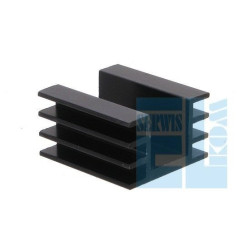  Radiator DY-AM 35mm Czarny TO220 Gwintowany