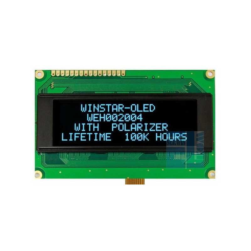 WYŚWIETLACZ OLED 4x20 WEH2004 ABPP5N NEGATYW NIEBIESKI 20x4 + SPI WYŚWIETLACZ OLED 4x20 WEH2004 ABPP5N NEGATYW NIEBIESKI 20x4 + SPI
