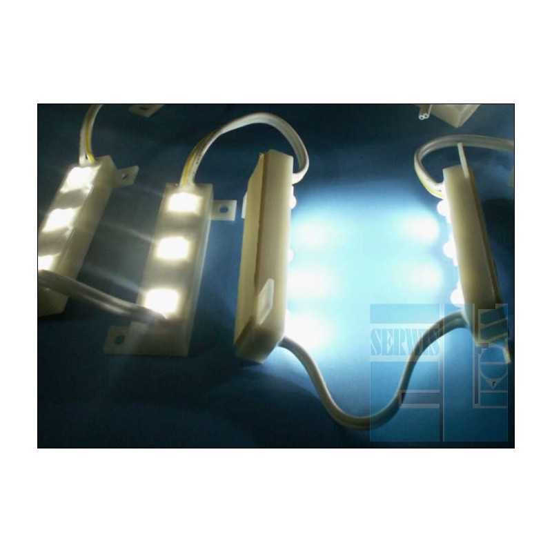 PODŚWIETLENIE LISTWA 3 LED FLUX BIAŁA 12V WODOSZCZELNA PODŚWIETLENIE LISTWA 3 LED FLUX BIAŁA 12V WODOSZCZELNA