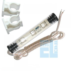 TUBA NEON LED FLUX 9cm CZERWONY 12V + UCHWYTY