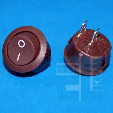 PRZEŁĄCZNIK R13 MR2-110R5B KLAWISZOWY BRĄZOWY 10A/250V 0-1