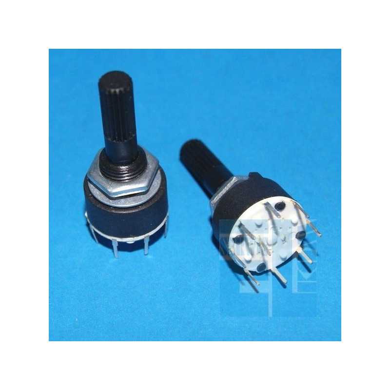 PRZEŁĄCZNIK OBROTOWY 1x4 POZYCJE 1-OBWOD L-25/16mm W DRUK