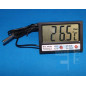 TERMOMETR PANELOWY MIERNIK LCD Z ZEGARKIEM -50 C do 70 C LCD CZARNY BLOW TH002 ZEW/WEW