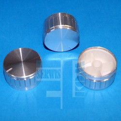 GAŁKA POTENCJOMETRU GSL40 SREBRNA 40mm