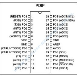 ATMEGA8 16 PU DIP28 ATMega 8