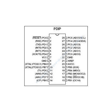 ATMEGA8 16 PU DIP28 ATMega 8