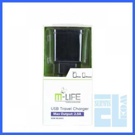 ŁADOWARKA SIECIOWA USB 2A M-LIFE /ML0002