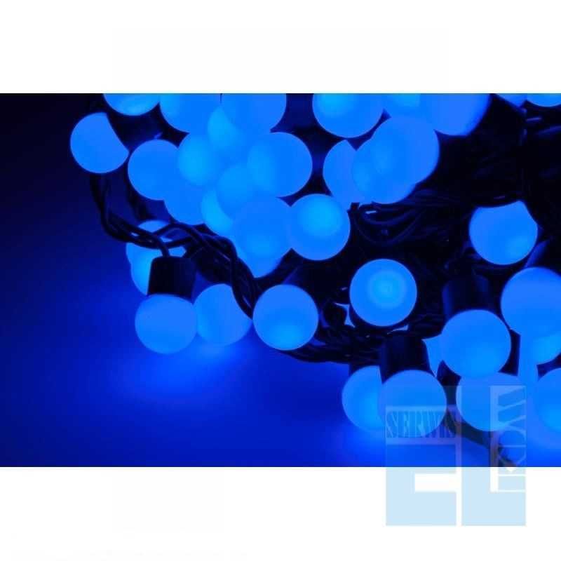 SZNUR 100x LED LAMPKI OZDOBNE NIEBIESKIE CHOINKOWE 10m