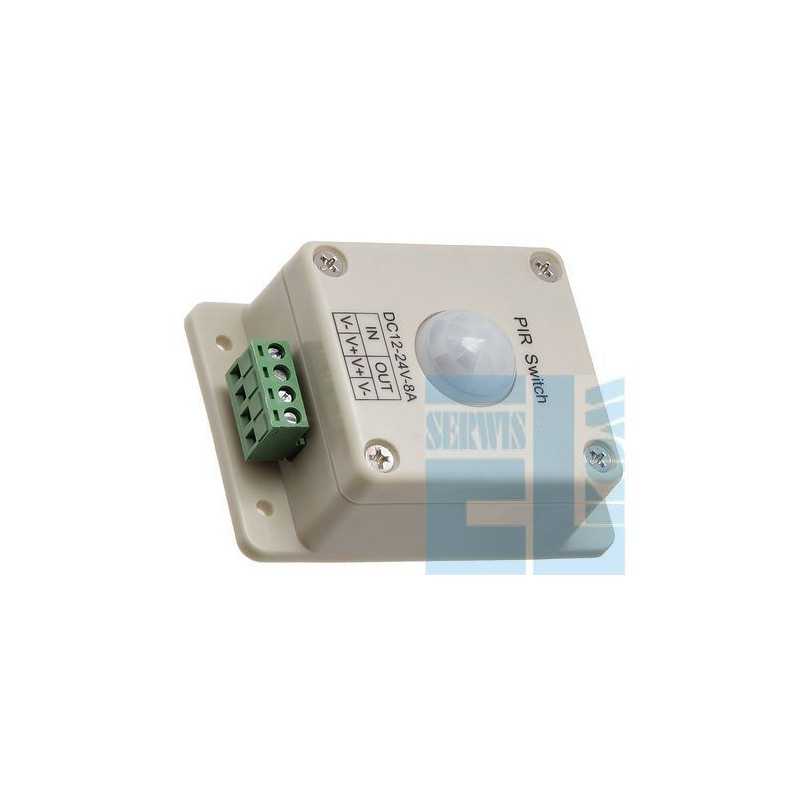 STEROWNIK LED PIR Z CZUJ. RUCHU 12V 8A/96W 5-8m CTRL-PIR