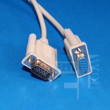 KABEL KOMPUTEROWY DB9 (RS-232) wtyk-gniazdo 1,8m Przedłużacz RS