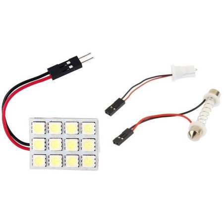 MODUŁ 12-LED 5050 12V 23x30 BIAŁY