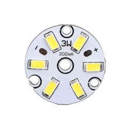 MODUŁ 6-LED 5630 3W 9-11V d-32mm BIAŁY