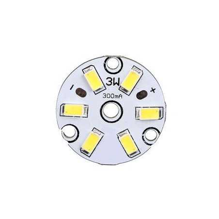MODUŁ 6-LED 5630 3W 9-11V d-32mm BIAŁY