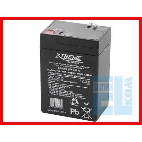 AKUMULATOR ŻELOWY 6V 4,5Ah XTREME