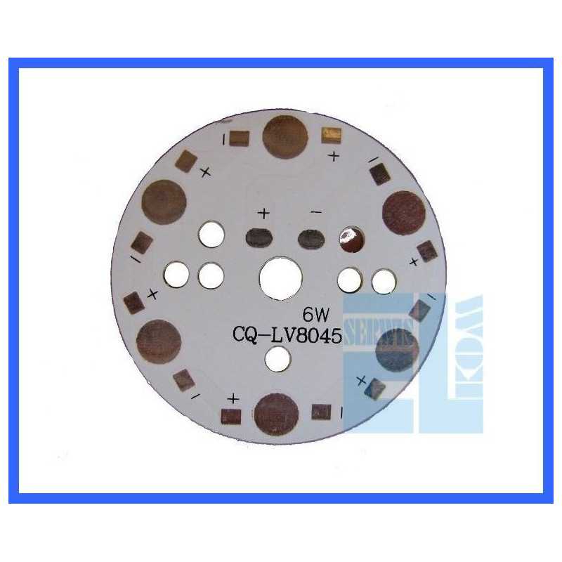 RADIATOR POWER 6-LED ALUMINIUM d-49mm /03538