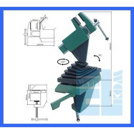 IMADŁO OBROTOWE 360st. METALOWE MOCOWANE DO STOŁU