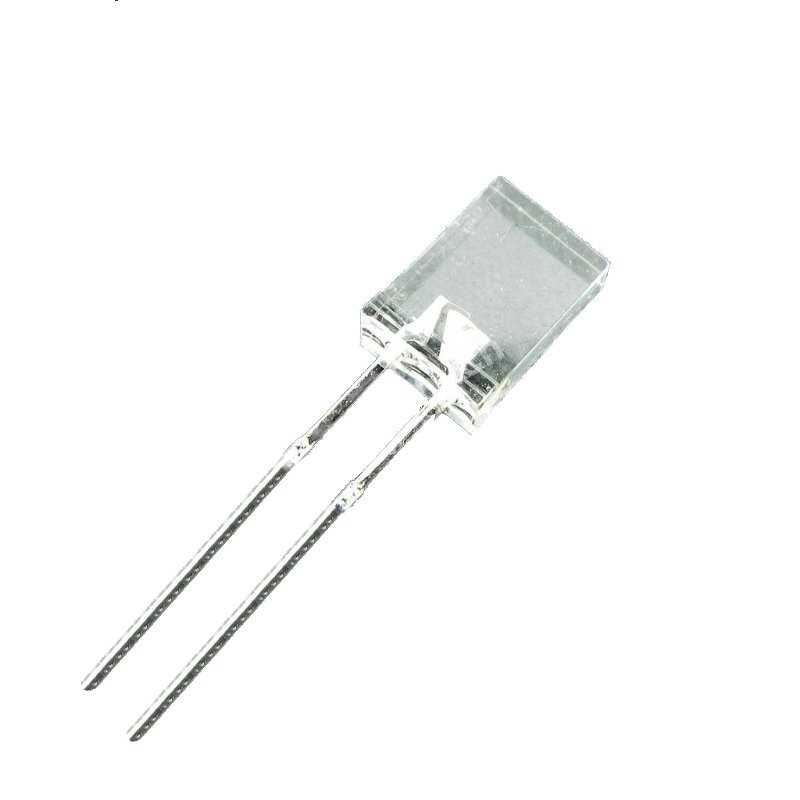 DIODA LED PROSTOKĄTNA 2x5 ŻÓŁTA CLEAR