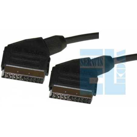 KABEL EURO-EURO SCART 21-PIN 1,2m CZARNY