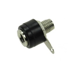 GNIAZDO BANAN 4mm CZARNE PRZYKRĘCANE 15mm