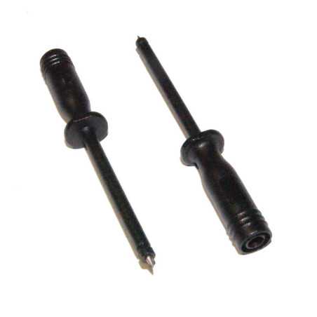 KOŃCÓWKA POMIAROWA CZARNA IGŁA GNIAZDO BAN 4mm 101mm 1000V 10A Amass