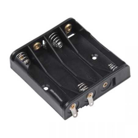 KOSZYK BATERII POJEMNIK 4xAAA PŁASKI 4x R03 AAA