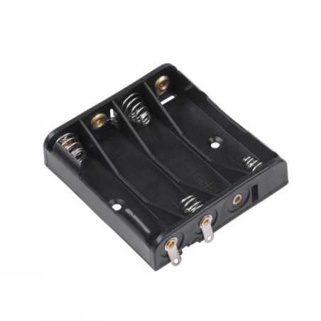 KOSZYK BATERII POJEMNIK 4xAA PŁASKI 4x R6 AA