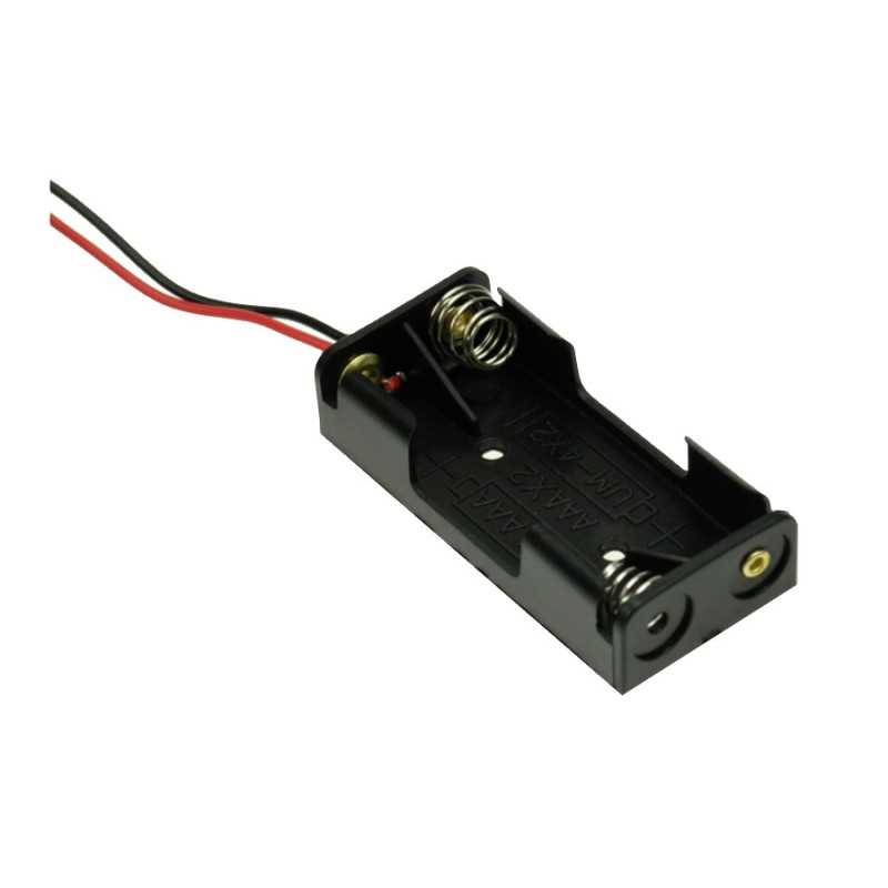 KOSZYK POJEMNIK BATERII 2xAAA PŁASKI 2x R3 AAA z Przewodem