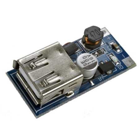 Moduł: przetwornica MP 0.9-5V DC na 5V DC z wyjściem USB kontrolką LED