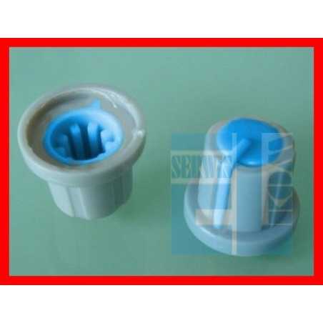 GAŁKA POTENCJOMETRU 17,5mm SZARA-NIEBIESKA