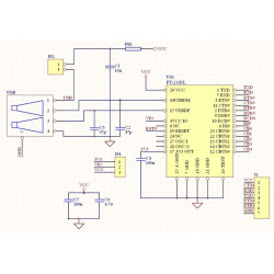 PŁYTKA DRUKOWANA EM-USB-RS232/TTL MINI