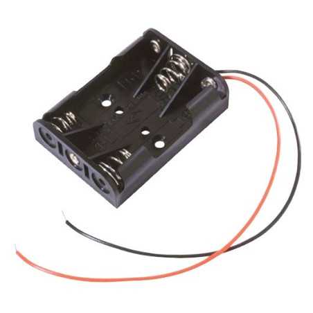 KOSZYK BATERII POJEMNIK 3x R3 3x AAA Z PRZEWODEM