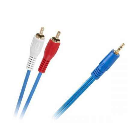 KABEL PRZEWÓD POŁĄCZENIOWY JACK 3,5mm - 2x RCA Chinch 3m