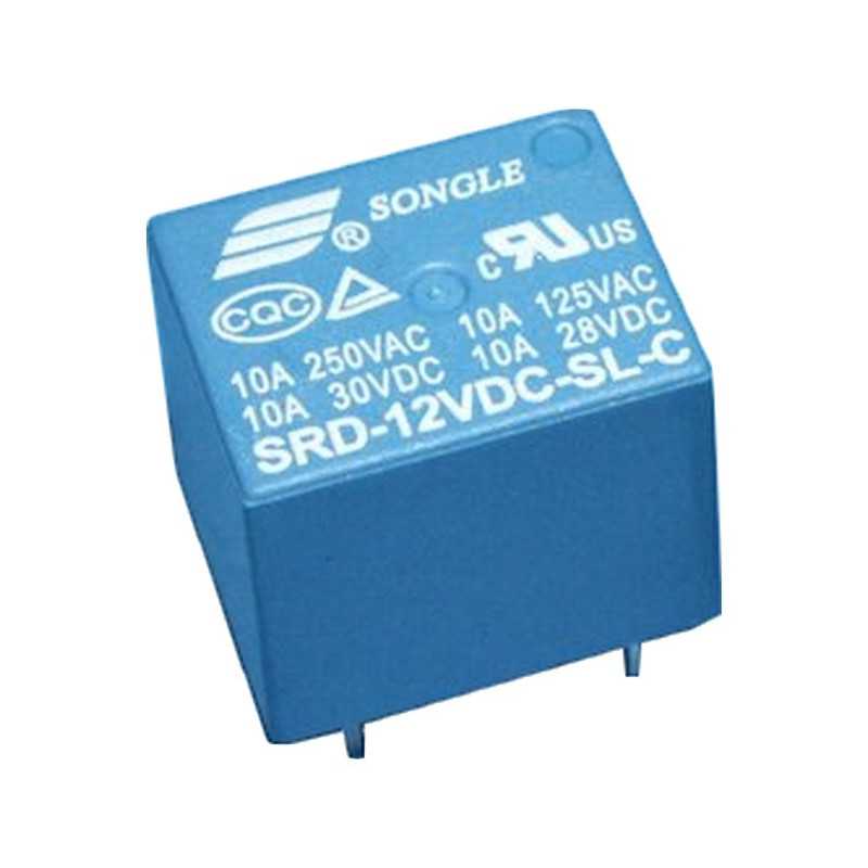 PRZEKAŹNIK SRD 12V DC SL-C 10A 250V PRZEŁĄCZNY