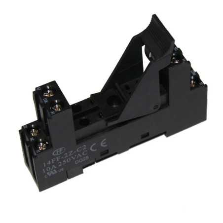 GNIAZDO PODSTAWKA PRZEKAŹNIKA GZ80 - 14FF DIN 250V 10A 16mmNA SZYNE DIN