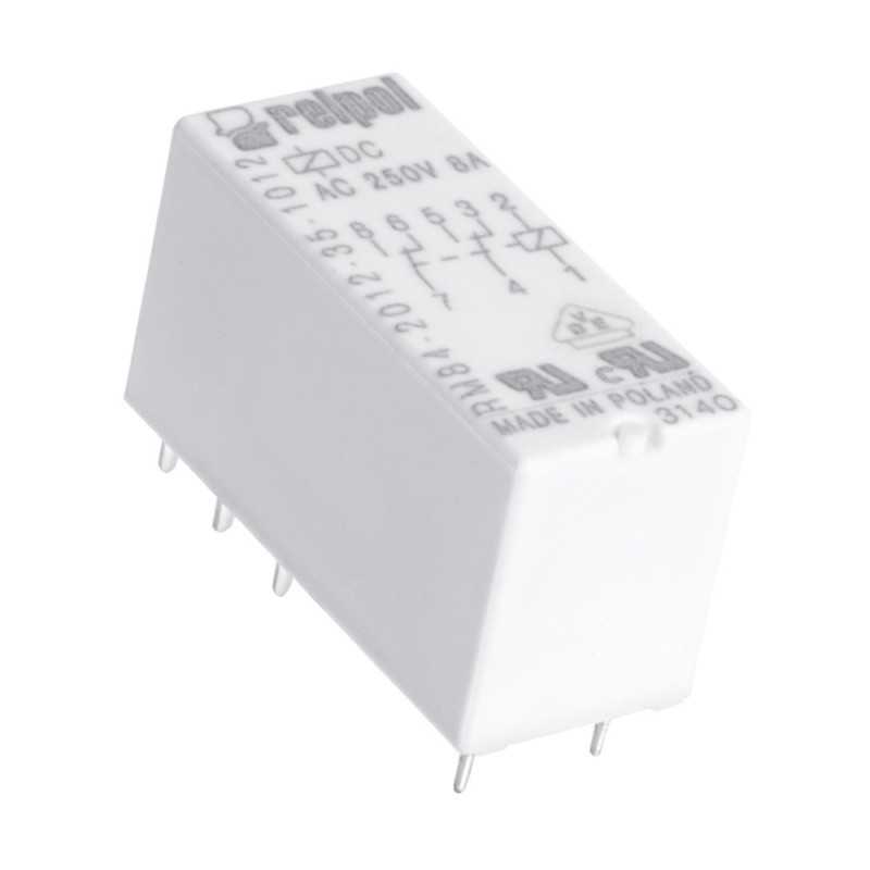 PRZEKAŹNIK MOCY RELPOL RM84 5V DC 2x 8A 2P RM84-2012-35-1005
