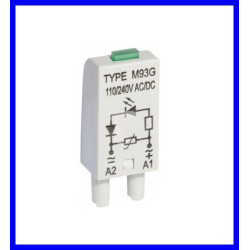 MODUŁ SYGNALIZACYJNY LED ZABEZPIECZAJACY LM93G (B) 110-230V AC/DC RELPOL