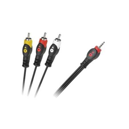 KABEL JACK 2,5 4-POL.- 3x RCA 1.5m KPO2854-1,5